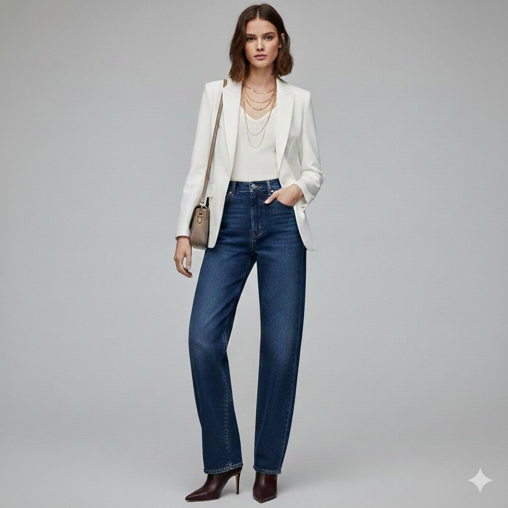 Banana Republic Off-White Blazer Size 2